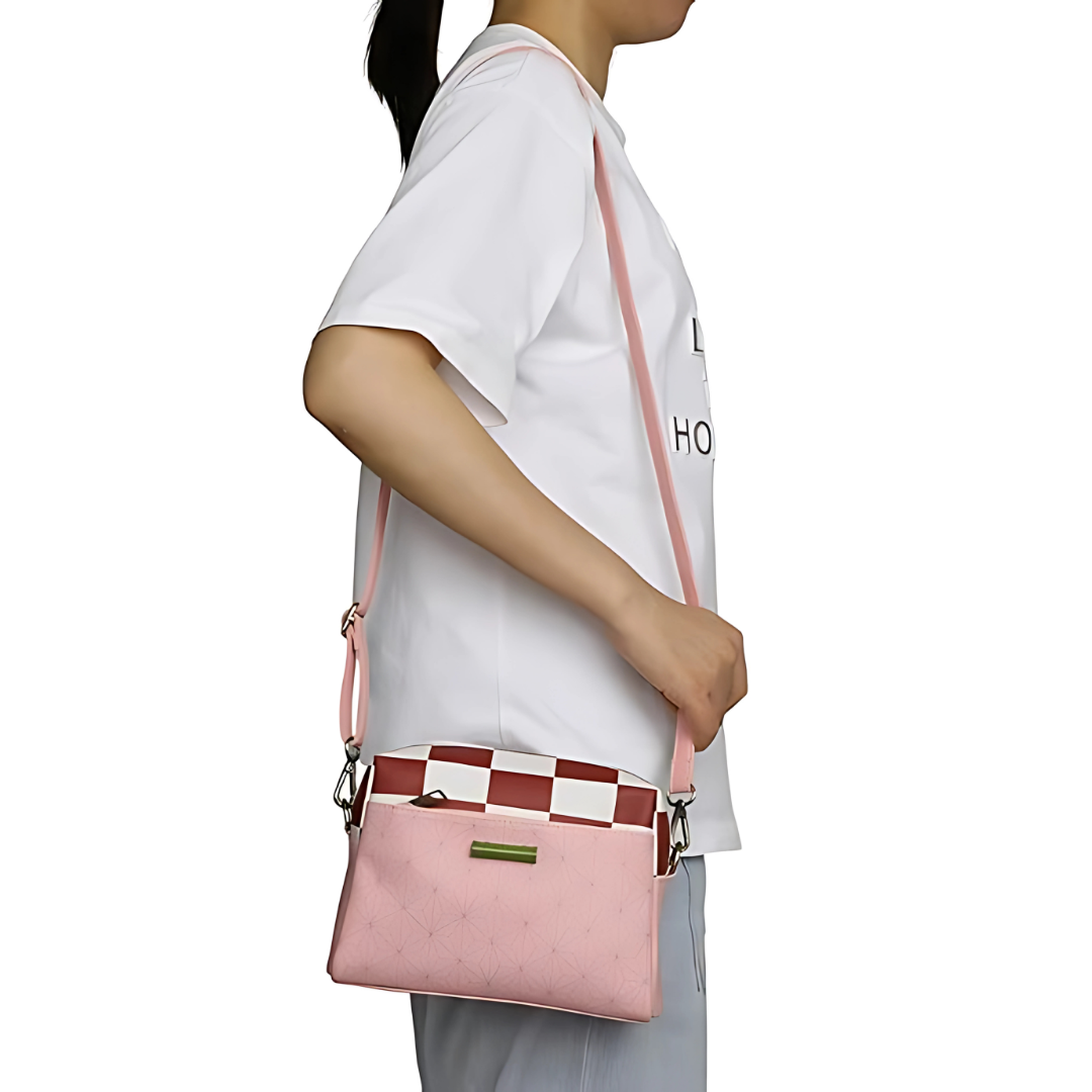 Nezuko Pink Crossbody Handbag